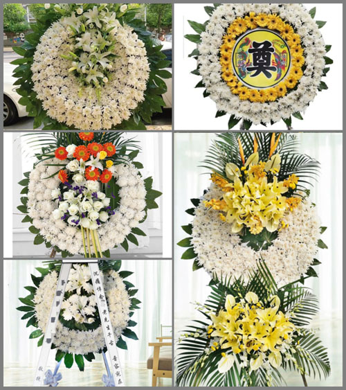 广东梅州市丰顺县砂田镇占中村花圈速递